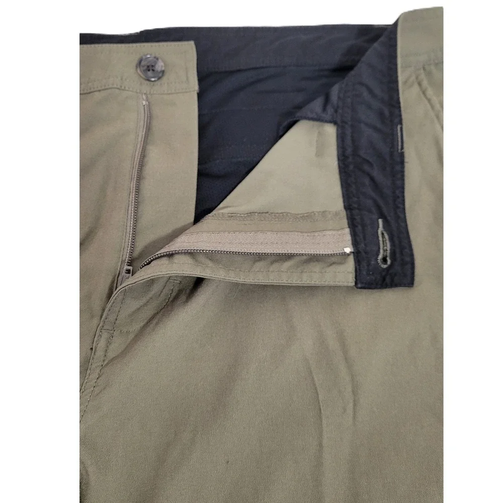 PrAna Men's Alameda Khaki Chino Shorts Size 38W 9 Inch Breathable UPF 50+ Travel